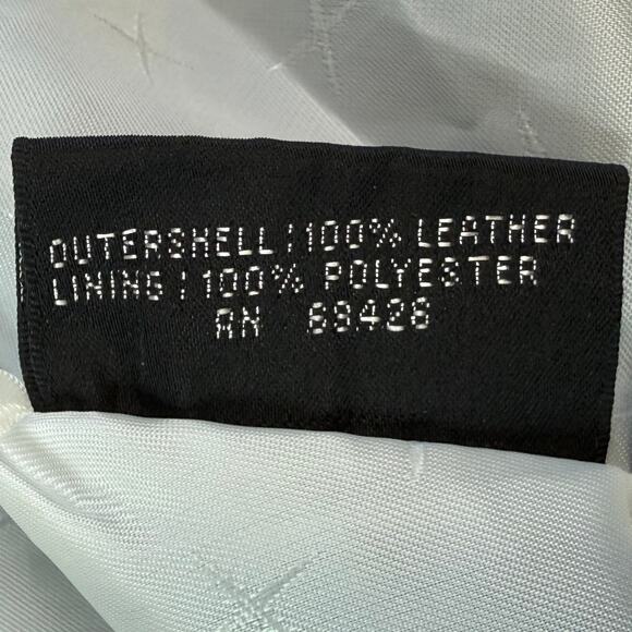 Vintage Maxima Wilson’s Leather 100% Leather Black Secret Pocket Zip Up Jacket - Picture 8 of 9